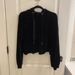 Zara Trafaluc Velvet Hoodie